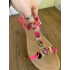 Fel roze sandalen